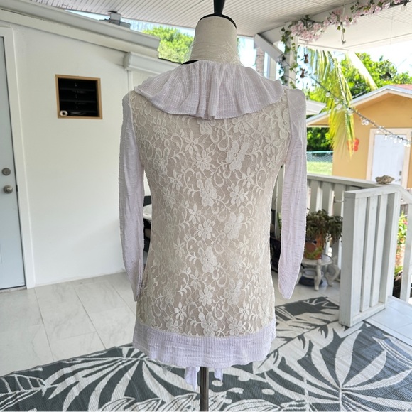 Maurices White Lace Detail Cardigan - Picture 2 of 3